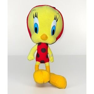 2003 Warner Bros. Looney‎ Tunes Tweety Bird Lady Bug Plush by Nanco 14" NANCO